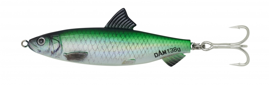 DAM SALT-X Herring Pilkerr Bleifrei 11cm 138g Green Pink Hering Lead Free NEW 
