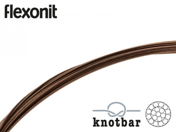 4 m flexonit Stahlvorfach 1x19 - 6,6 kg (0,25 mm)