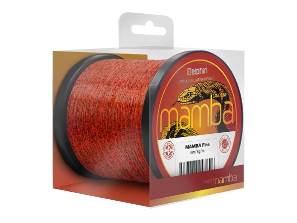 Delphin MAMBA Carp Fire 600m – Monofile Karpfenschnur
