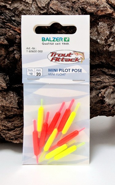 Balzer Mini Pilotpose 20mm Gelb Rot 10 Stück
