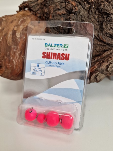 Balzer Shirasu Clip Jig Cheburashka 5g 10g 12,5g 15g 25g 30g Set pink