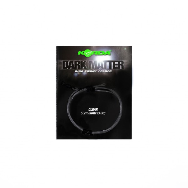 Korda Dark Matter QC Swivel Leader 50cm Tarnleader Weed Gravel Clear