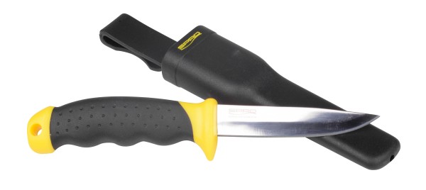 Spro Bait Knife 10cm Klinge Edelstahl Messer mit Gürtelclipscheide
