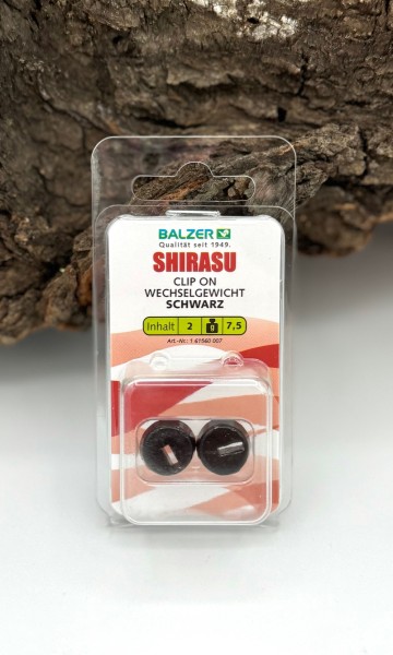 Balzer Shirasu Anti Tangle Clip Gewicht Schwarz 5g 7,5g 10g 15g 20g für Hechtsystem