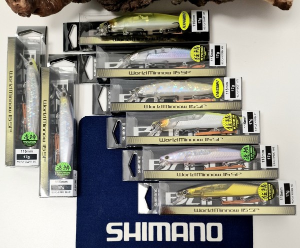 Shimano Bantam World Minnow Flash Boost 115mm 17g 12 Farben 115 SP