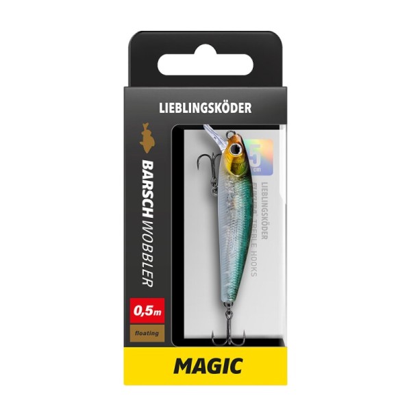 Lieblingsköder Barschwobbler 50mm 3,8g 0,5m Tauchtiefe Floating 16 Farben