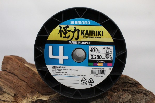 Shimano Kairiki 4 3000m Multi Color 0,280mm 26,0kg ABVERKAUF