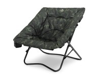 Delphin THIXER Banx Sessel – Camouflage Karpfenstuhl 50x48x56cm