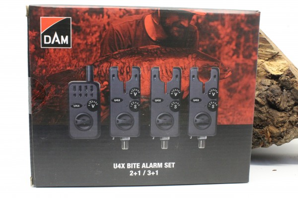 DAM U4X Bite-Alarm Set 2+1 Green/Red / 3+1 Green/Red/Yellow
