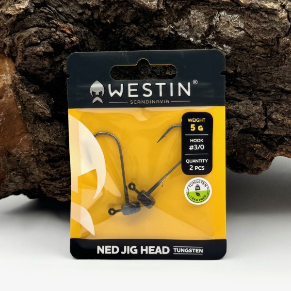 Westin Ned Jig Head Tungsten Black Nickel #3/0 3,5g 5g 10,5g