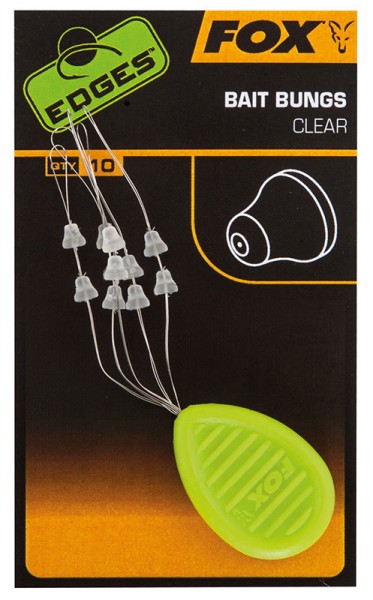 Fox Edges Essentials Bait Bungs Köderstopper für Haarmontagen 10 Stück