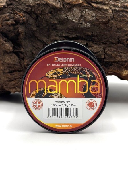 Delphin MAMBA Carp Fire 600m 0,30mm 0,32mm 0,34mm Monofile Karpfenschnur