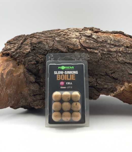 Korda Slow Sinking Boilie Wafter Mainline Cell 15mm 9 Stück Plastic
