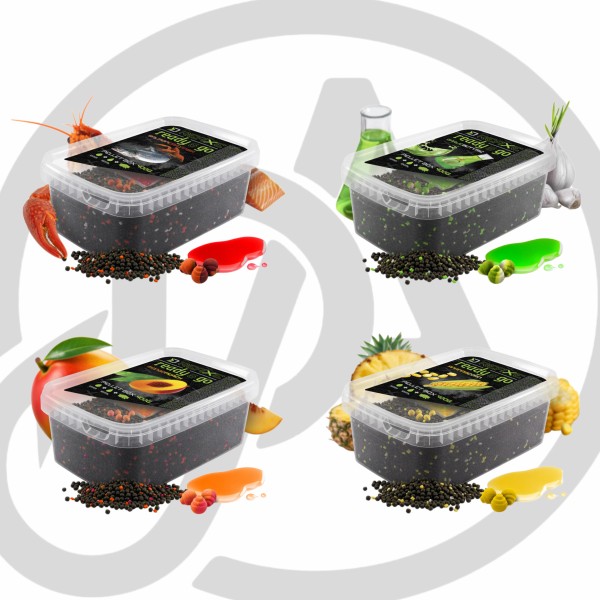 Delphin Reaxe READY&GO Pelletbox Method Feeder Set 4 Aromen