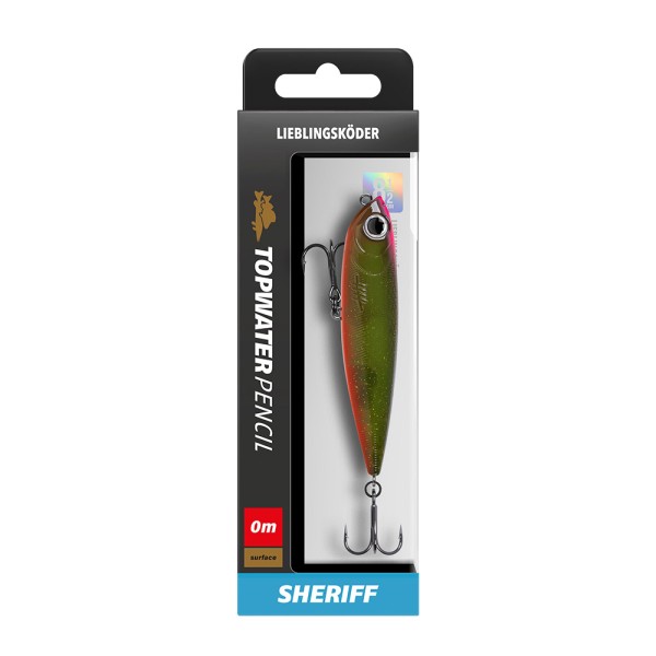 Lieblingsköder Topwater Pencil 8,5cm 16 Farben