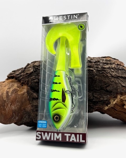 Westin Swim Tail Hybrid 12cm 68g Sinking 2 Tails 8 Farben