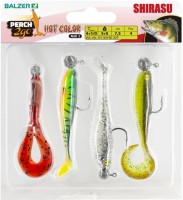 Balzer Shirasu Perch 2go Set Hot Color Mix 2 7,5cm 4 Stück