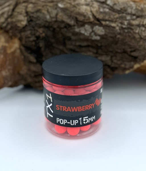 Shimano Bait TX1 Pop Ups 15mm Strawberry Fluroro Red 80g