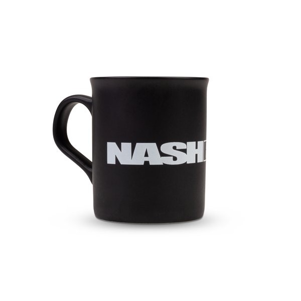 Nash Bait Mug Keramik Tasse Wheiße Schrift Grünes Fisch Logo ABVERKAUF