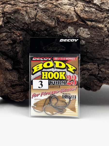 Decoy Body Hook Worm23 Wacky Neko Dropshot Haken Gr. 3 2 1 1/0