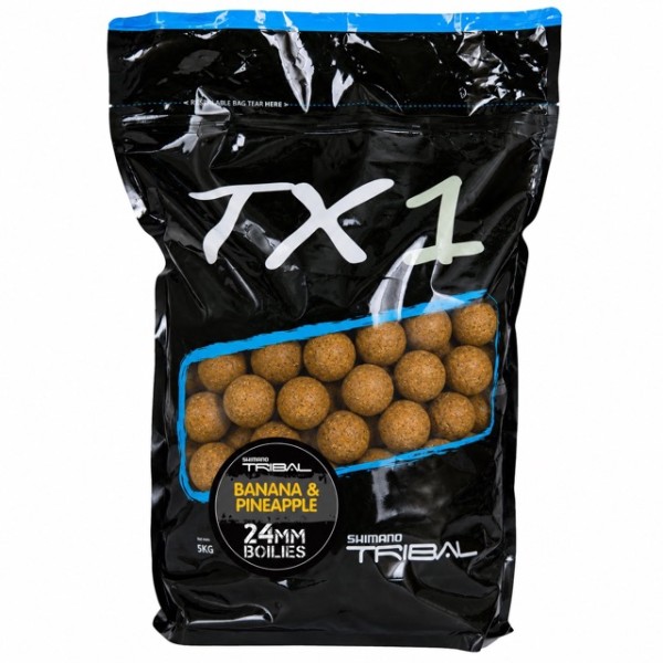 Shimano Bait TX1 Banana & Pineapple Boilie 15mm 20mm 24mm 1kg 5kg