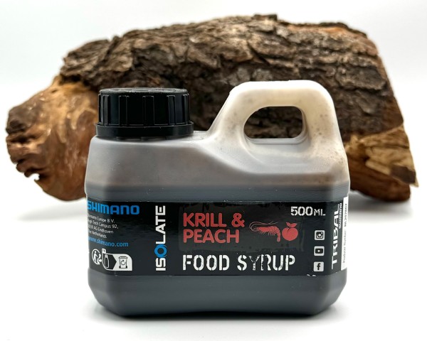 Shimano Isolate Food Syrup Krill Peach 500ml Booster