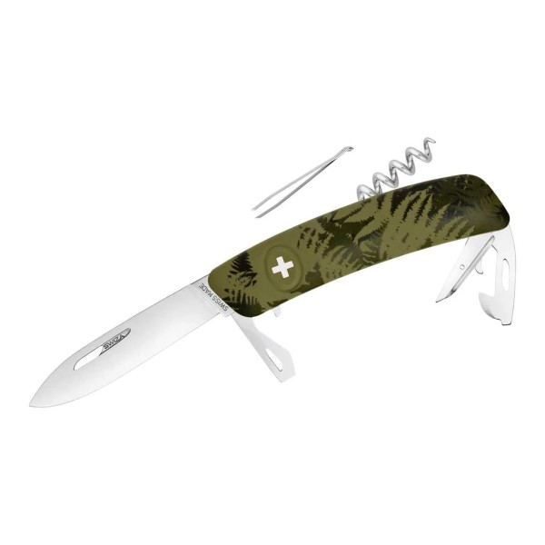 Schweizer Swiza C03 Camo Farn Khaki Taschenmesser Multitool