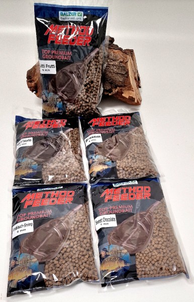 Balzer Method Feeder Premium Groundbait Pellets 6mm Sweet Chocolate Tutti Frutti Brasem Heilbutt