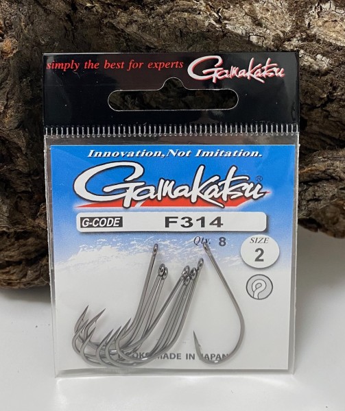 Gamakatsu F314 Haken New Label Hooks Black Gr. 1 2 4 6 8 10 12 14