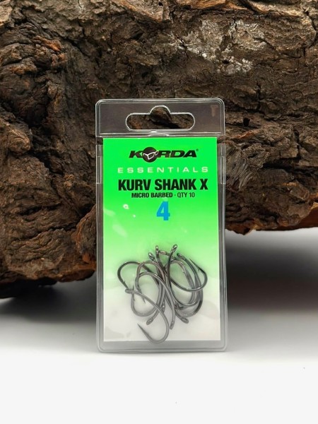 Korda Essentials Kurv Shank X Micro Barbed Karpfenhaken GR. 2 & 4