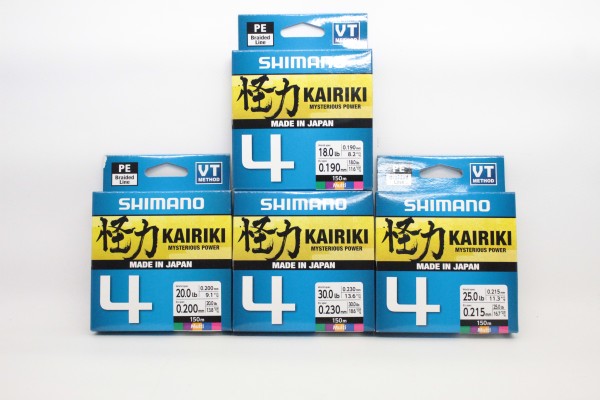 Shimano Kairiki 4 150m 0,06mm-0,315mm Multicolor