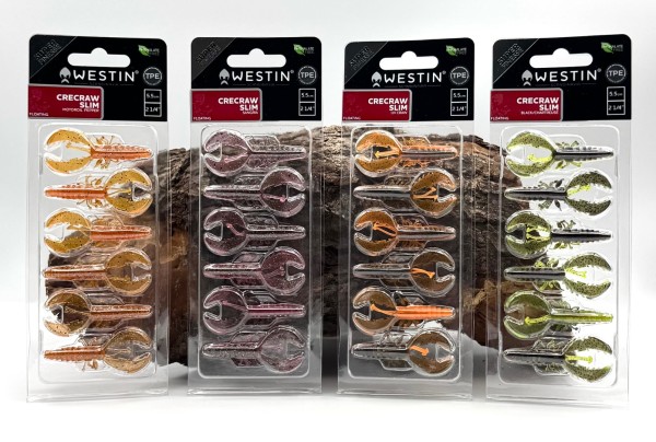 Westin CreCraw Slim Creature Bait TPE 5,5 cm 1,5g 6 Stück Gummiköder