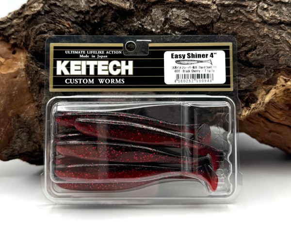 Keitech 4" Easy Shiner Black Cherry 10cm