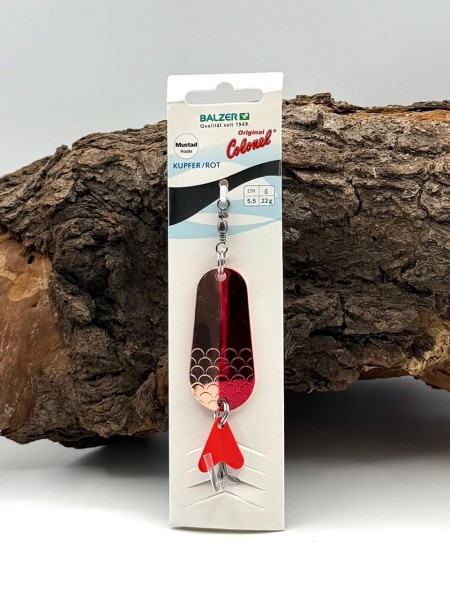 Balzer Colonel Classic Blinker CURVY Kupfer Rot 22g ABVERKAUF