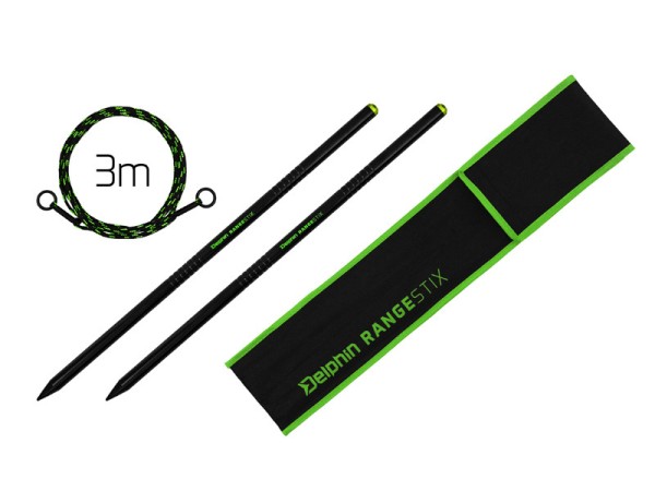 Delphin RangeSTIX – Distance Sticks aus Aluminium inkl. 3m Messseil