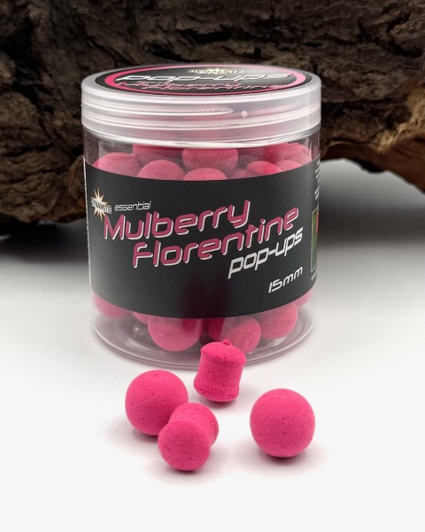 Dynamite Fluoro Pop Up Mulberry Florentine 15mm Rund + Dumbbell