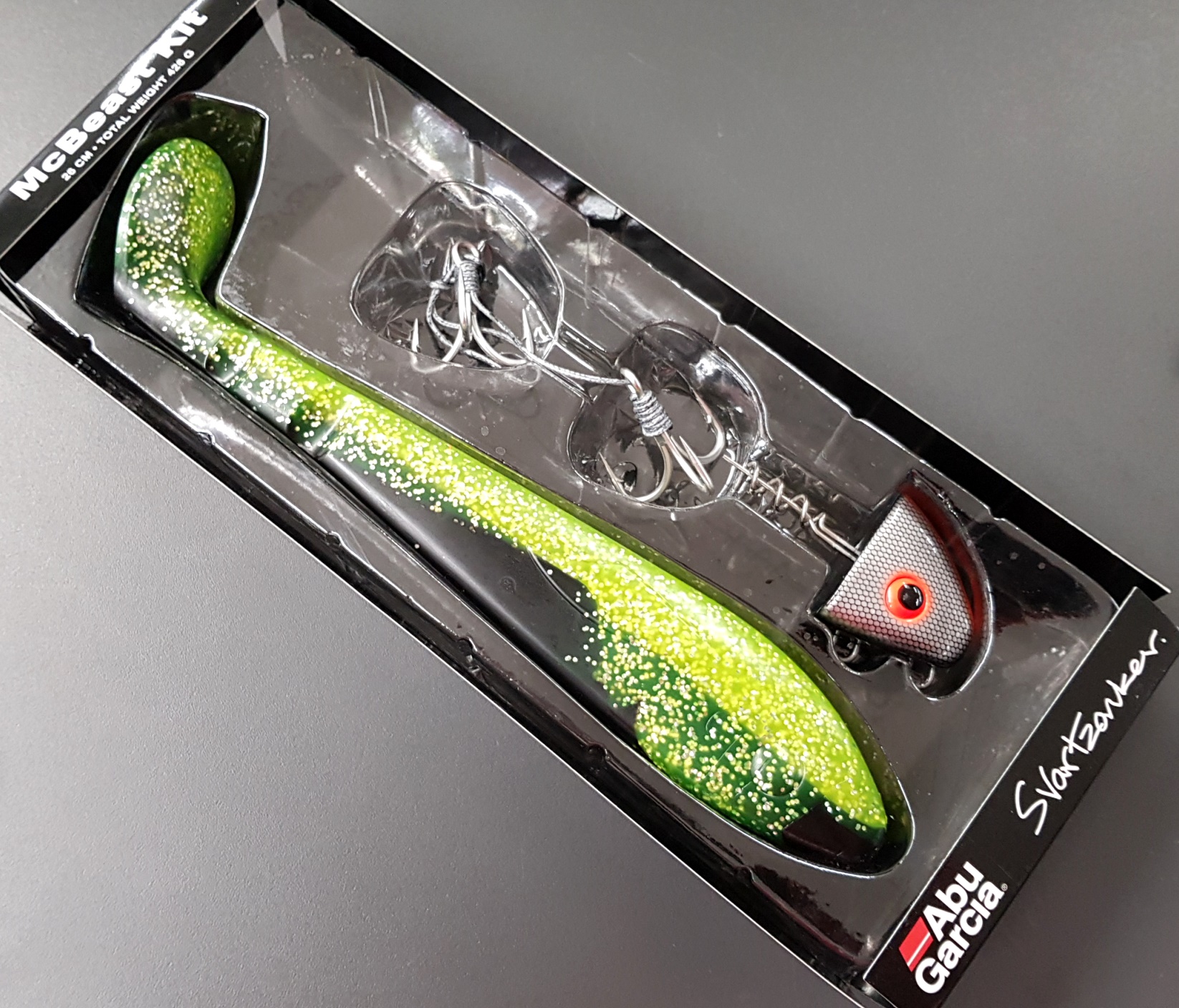 Abu Garcia mcbeast 26cm Black Back CHARTEUSE Clown 2 pezzi 1406956 della 