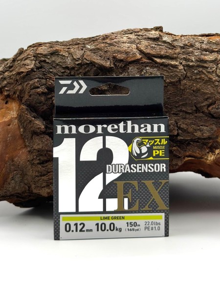 DAIWA Morethan Durasensor 12 Braid EX+Si3 150m 0,06mm 0,10mm 0,12mm 0,14mm Geflochtene Angelschnur L