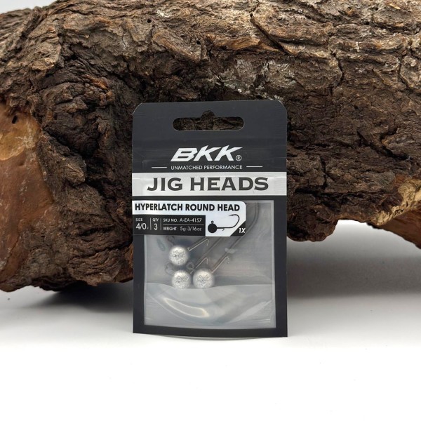 BKK Hyperlatch Round Head 4/0 Jighaken 5g - 25g mit Baitholder