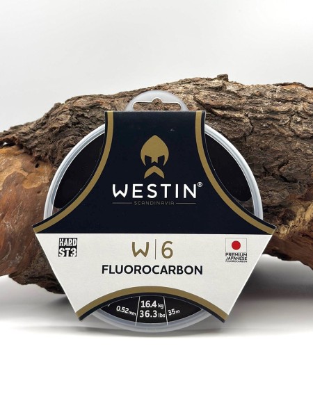 Westin W6 ST3 Fluorocarbon 0.52mm 16.4kg/36.3lbs 35m Clear Vorfachmaterial