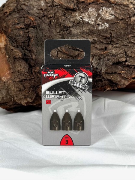 Fox Rage Tungsten Bullet Weights 3g 5g 7g 9g 11g mattgrüne Oberfläche