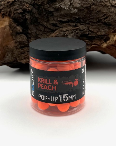 Shimano Isolate Pop-Up Krill Peach 12mm 15mm Fluoro Orange