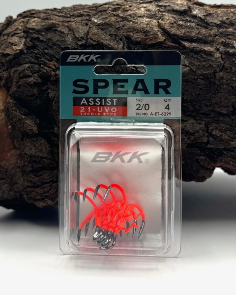 BKK Assist Spear-21 SS / UVO Treble Hook mit Baitholder