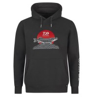 DAIWA Hoodie Japan Pike Charcoal Kapuzenpullover M L XL XXL