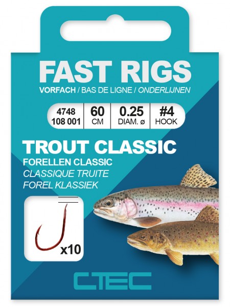 Spro C-Tec Trout Forelle Classic gebundene Zielfischhaken Gr. 4 6 8 10 ABVERKAUF