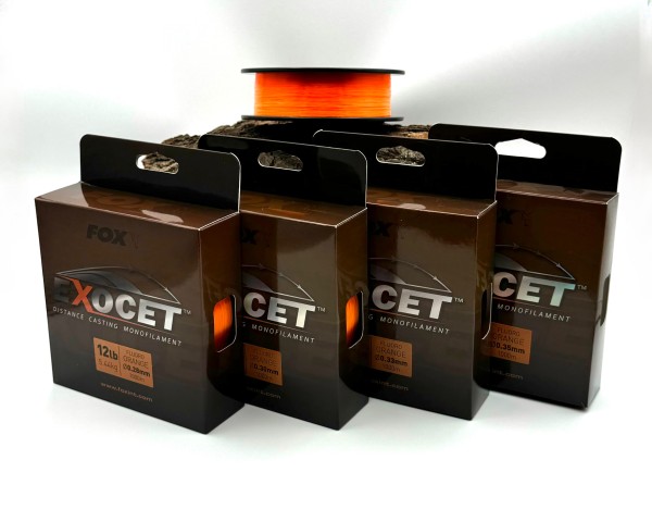 Fox Exocet Fluoro Orange Mono 0,26mm 0,28mm 0,30mm 0,33mm 0,35mm