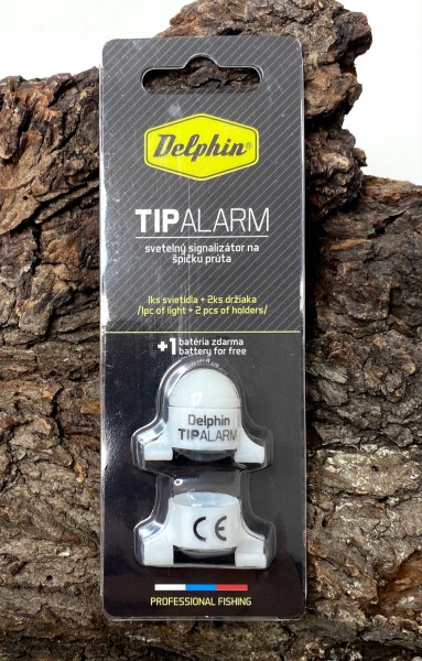 Delphin TIP ALARM mit 2 Adaptern Weiß Bissanzeiger + Batterie