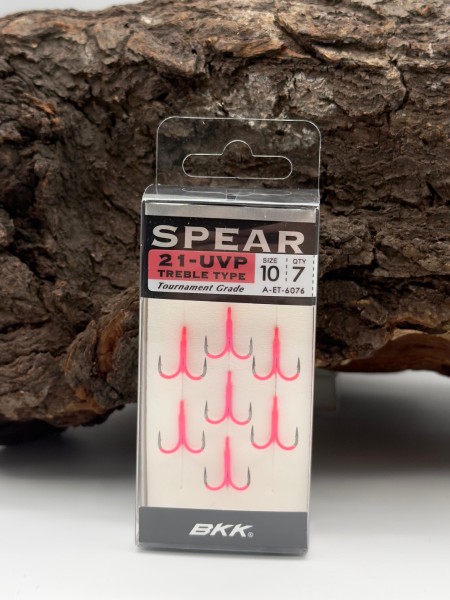 BKK Spear-21 UVP Treble Hook Drillinge Pink