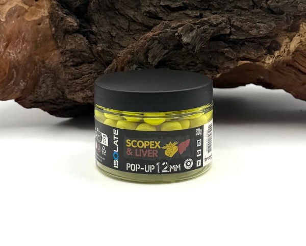 Shimano Bait Isolate Pop-Up Scopex Liver 12mm 50g Yellow
