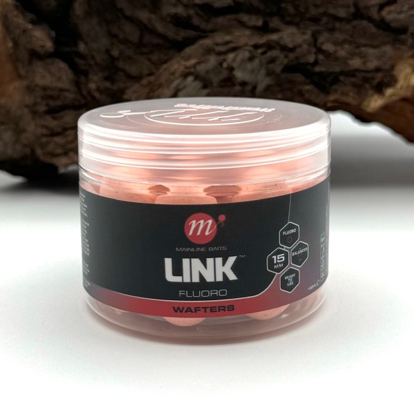 Mainline Wafters Fluoro Floating 15mm 150ml The Link Essential Cell The Cell Pink